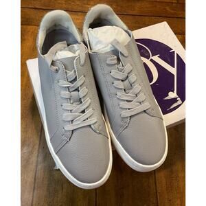 Joy Performance Comfort Leather Sneaker Gray Glitter Size 9M